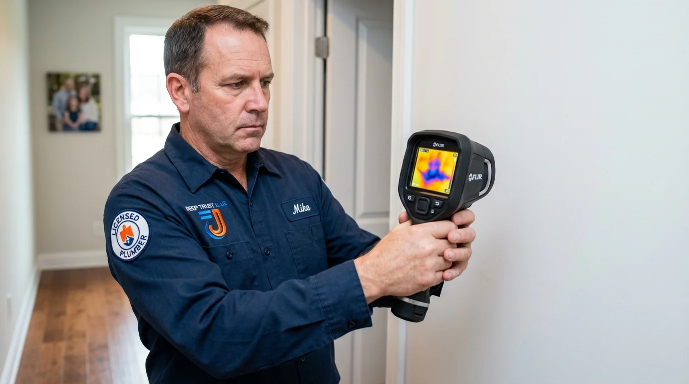 Thermal imaging leak detection by Johns Plumbing LLC in New Stanton